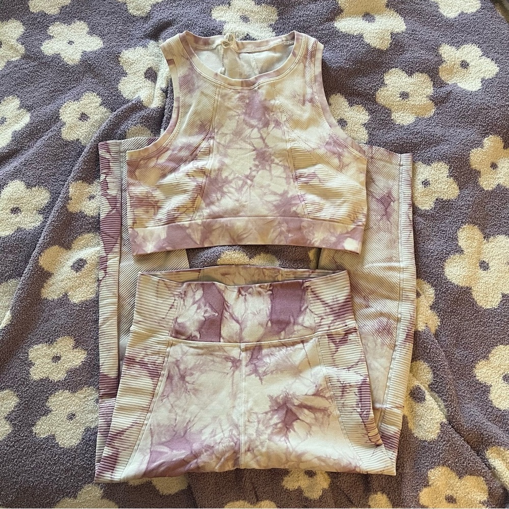 Aerie Offline Tie Dye Sports Bra & Leggings Set